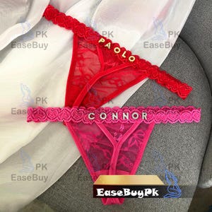 Custom Name Thong G-strings, Personalized Thong With Ur Name, Custom Thong Bikini, Couple Gift, Gift For Wife, Monther&#39;s Day Gift