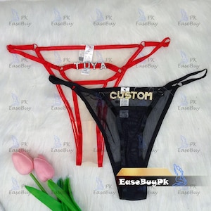 Custom Name Thong, Personalised Name Thong, Name Thong