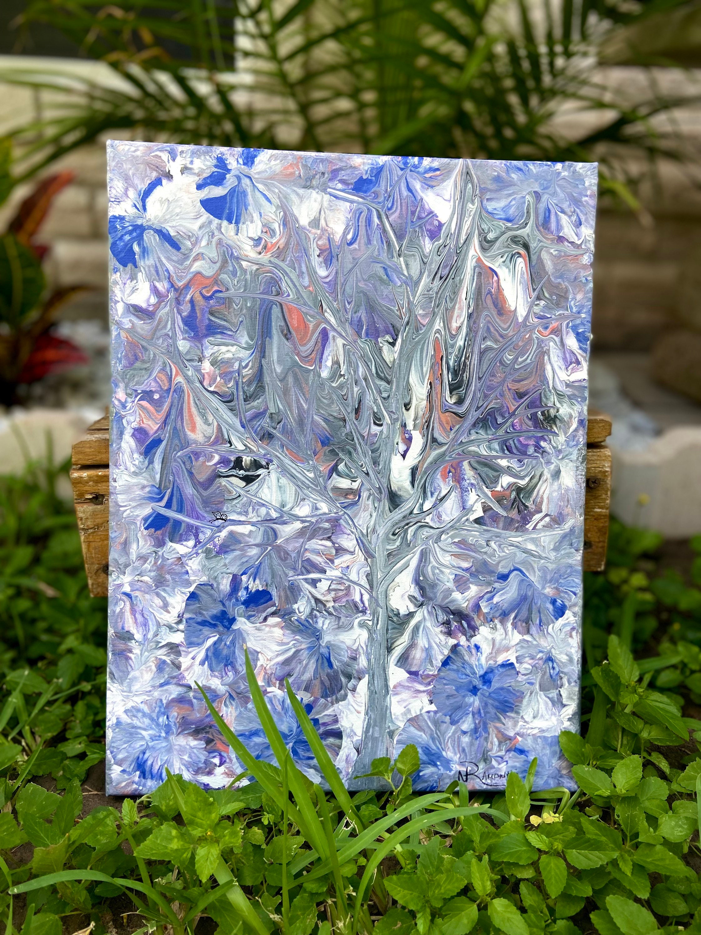 Abstract Tree Painting | Etsy