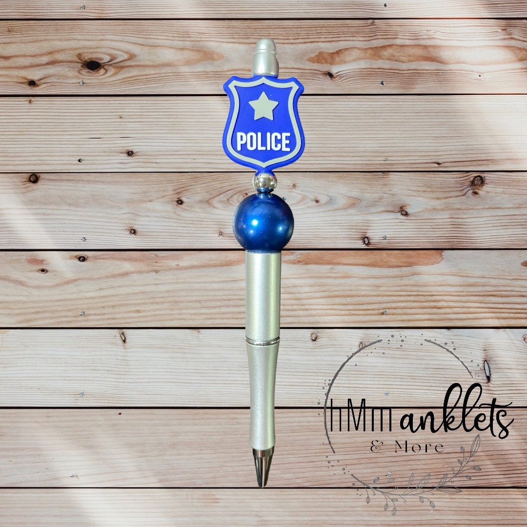 Police Pen Police Officer Pen Law Enforcement Pen Silver Etsy