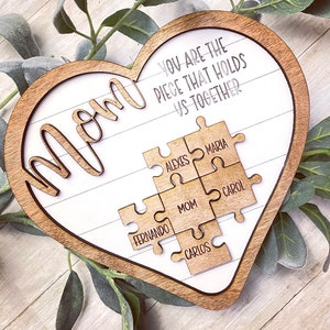 Mothers Day Gift | Puzzle Sign | Mothers Day Keepsake