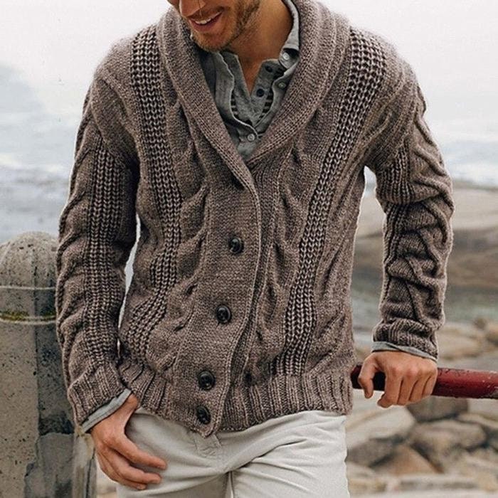Men Winter Jacket Coat Dress Knitted Cardigan Sweater Winter - Etsy