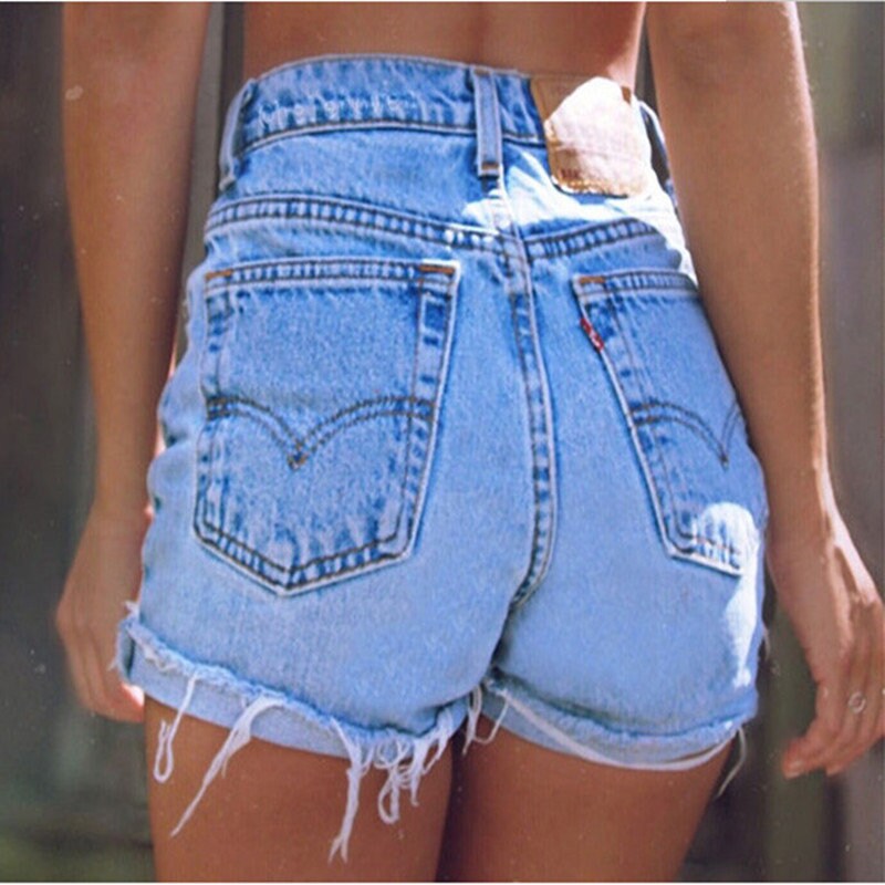 Ripped Jean Shorts - Etsy