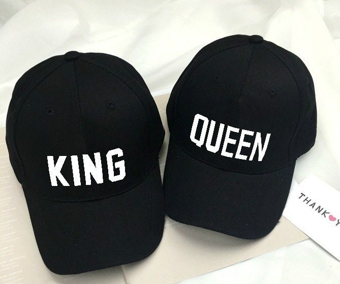 King and Queen Printed Baseball Cap King and Queen His - Etsy