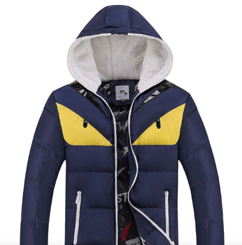Men Winter Coat Jacket Men Hoodies Jacket Thicken Youth Winter Etsy