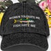 Women Tolerate Me Fish Hate Me, Women Want Me Fish Fear Me hat Adjustable Embroidered Casquette fishing hat, Vintage Style Cotton Twill Cap 