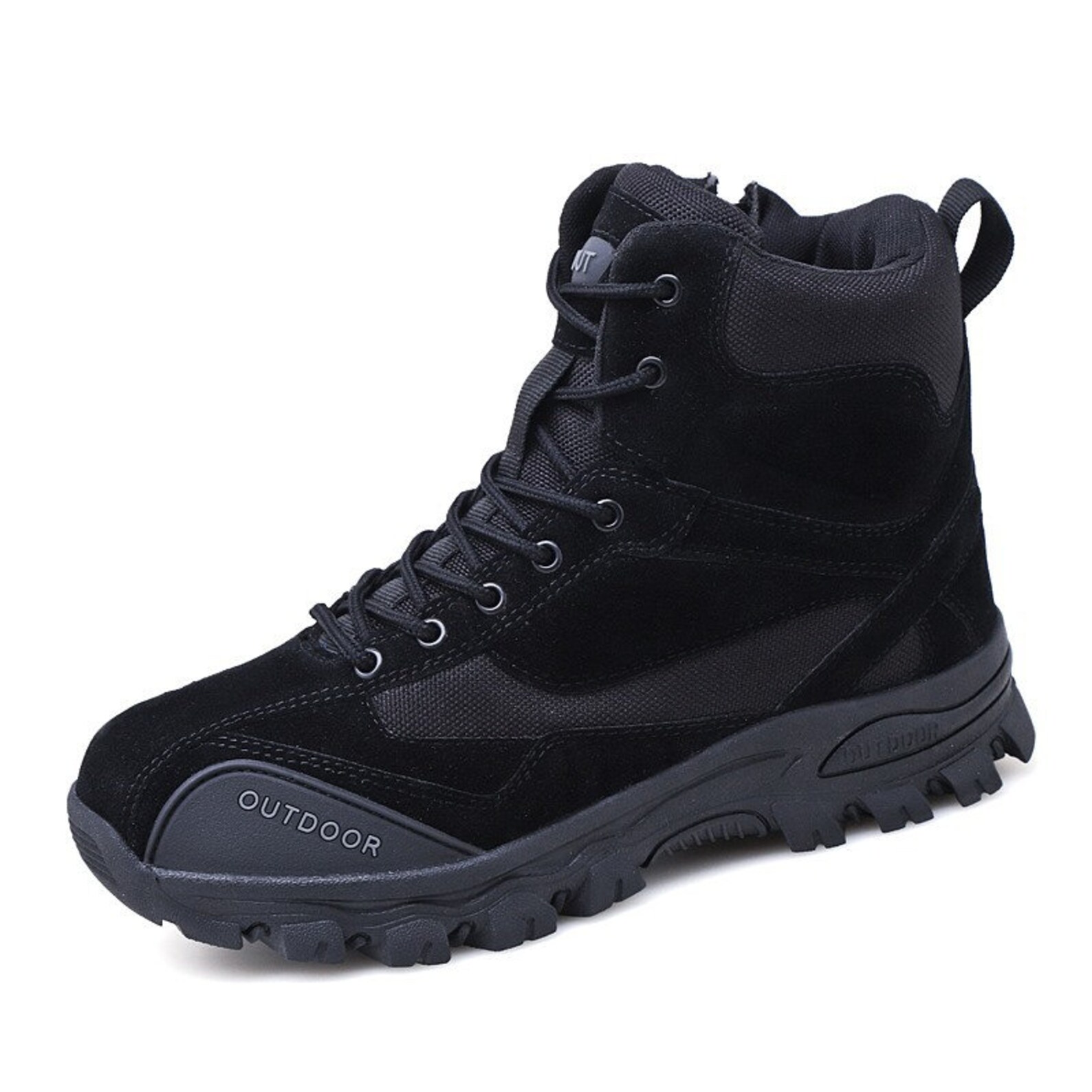 Men Ankle Boots Mountaineering Work Shoes Hightop Laceup Etsy