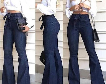 Bell Bottom Jeans - Etsy