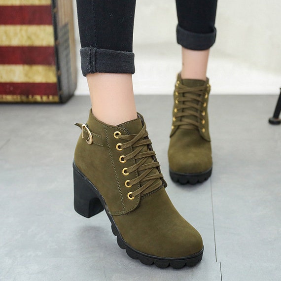 ankle boots block heel