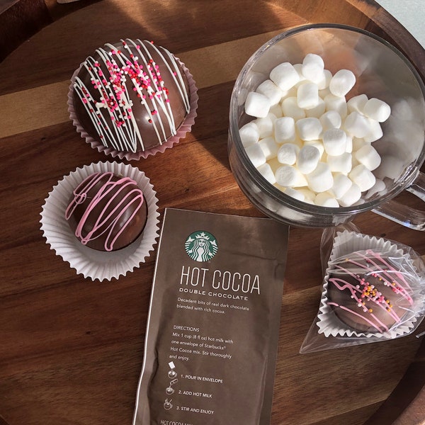 Boozy Hot Cocoa Bombs