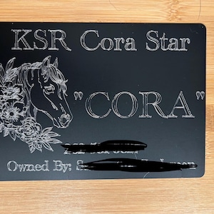 Custom Stall Plate