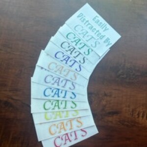Easily Distracted By Cats Sticker