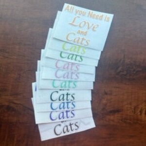 All you need is LOVE and CATS Sticker