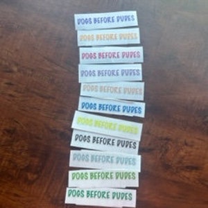 Dogs Before Dudes Sticker