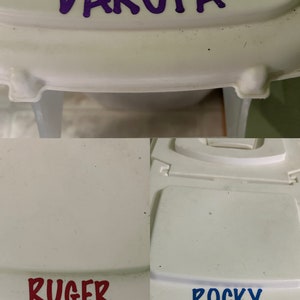 Dog Food Container Label