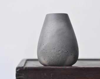 Little handmade concrete vase. Cement Joss Stick Holder