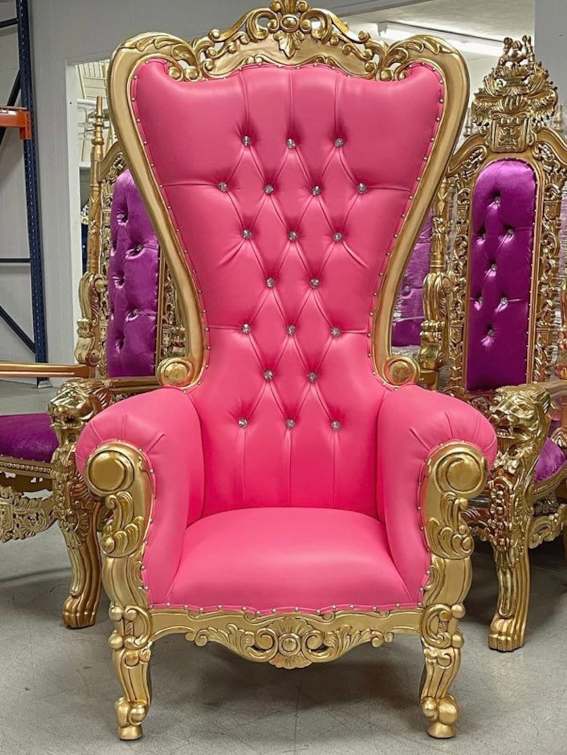 1 Hot Pink Throne Chair pink Throne sweet 16 Etsy