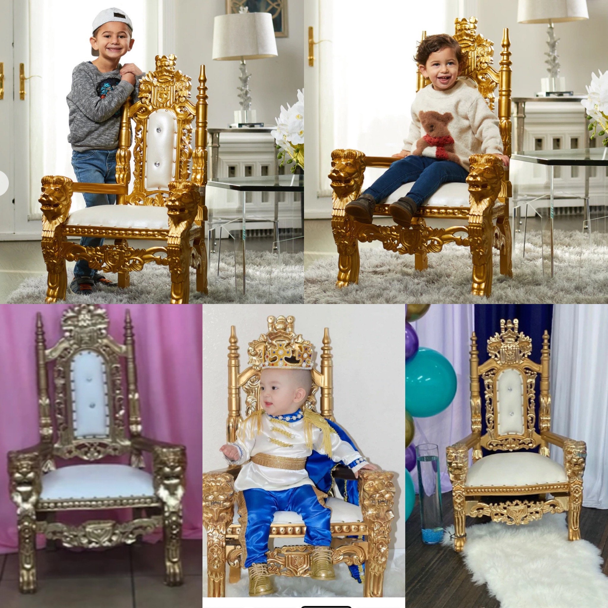 Toddler Throne Chair Royal Throne for Boys royalty little Etsy