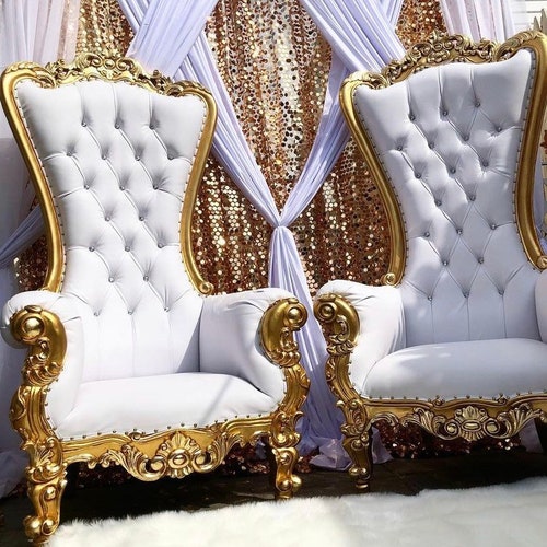 1 Throne Chairs wedding Chairs bridal Chairs Etsy