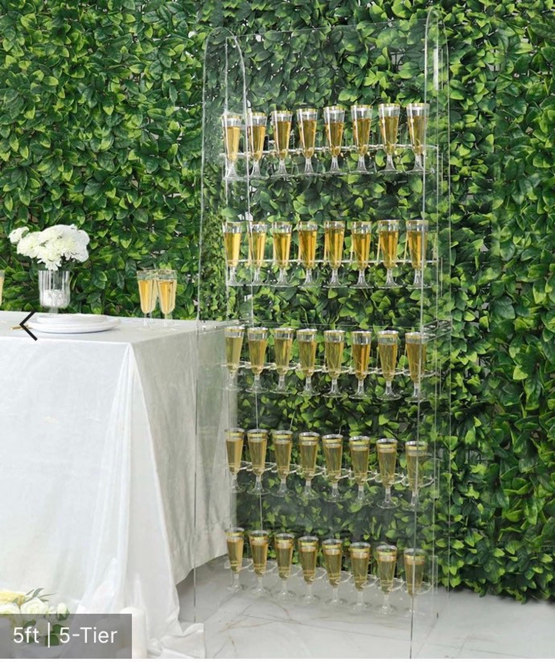 5 Ft Tall Acrylic Champagne Wall Acrylic Bubbles Wall flute Etsy