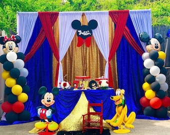 Mickey Mouse Backdrop Prop | Mickey Birthday |Large Props | Party Decorations | Minnie Mouse Backdrop