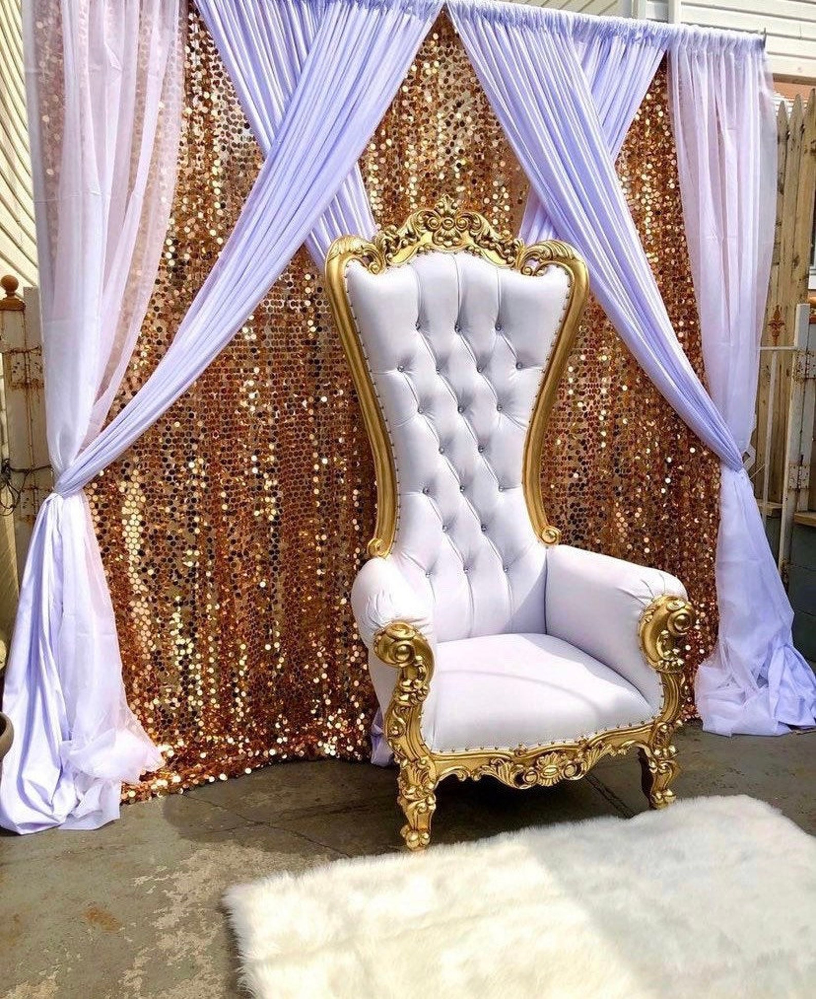 1 Throne Chairsweet 16party Decorations perfect for Rentals Etsy