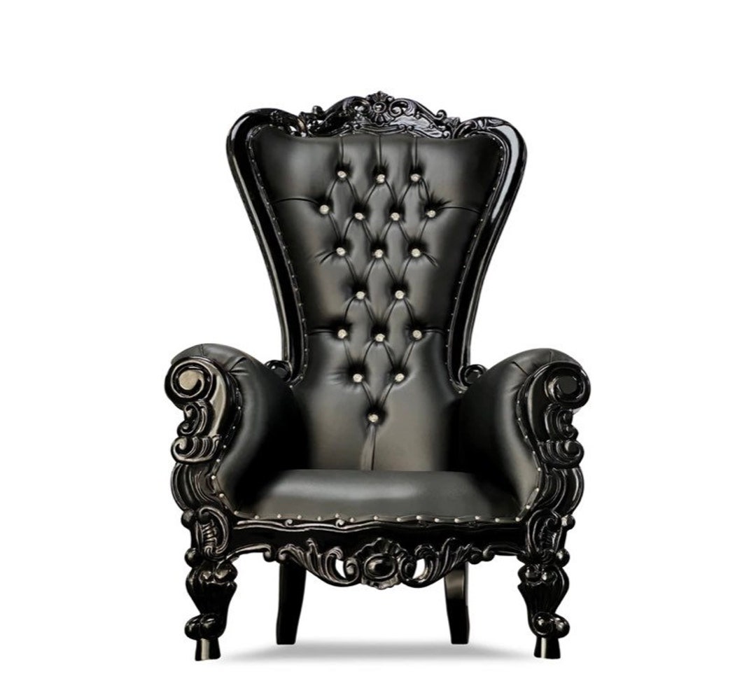 Black Throne Chair royal King Chair Photo Shoot Throne Etsy