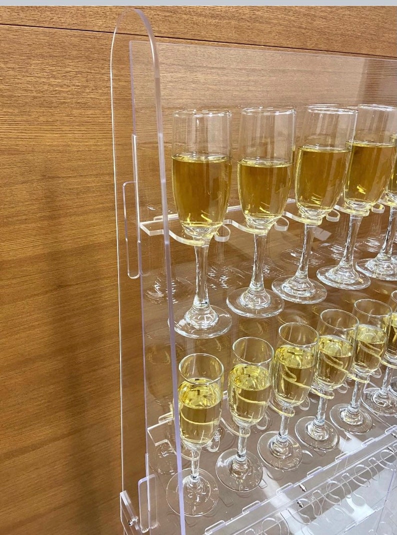 5 Ft Tall Acrylic Champagne Wall Acrylic Bubbles Wall flute Etsy