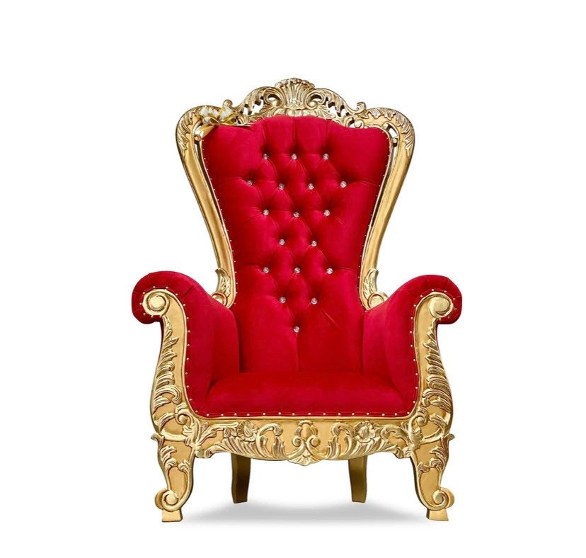 1red and Gold Throne Chairs bridal Chairs indian Wedding Etsy