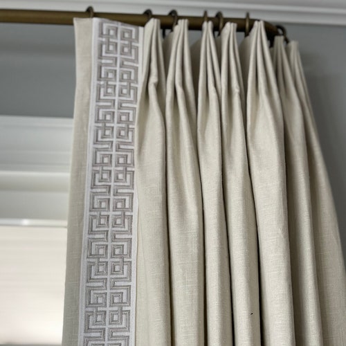 Custom Drapery Panel/lined/custom Curtain/with or Without Trim Etsy