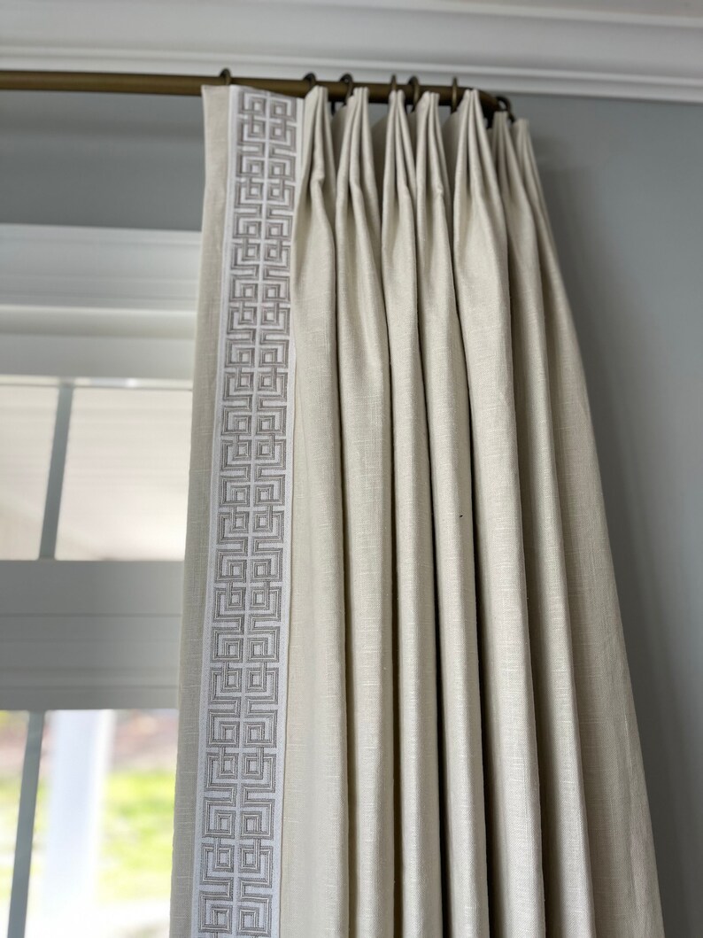 Custom Drapery Panel/lined/custom Curtain/with or Without Trim Etsy