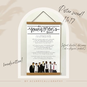 Young Men&#39;s Theme JPG, YM Theme Poster, Printable Aaronic Priesthood Theme, LDS Gospel Pack, Church Youth Artwork
