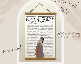 The Living Christ JPG, Printable LDS Art, The Living Christ Poster, LDS Gospel Pack