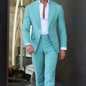 Buy Mens Mint Green Suit Online In India Etsy India
