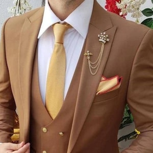 Buy Men Golden Suit Online In India Etsy India