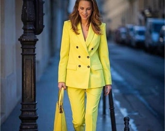 pale yellow suit