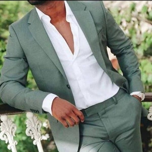 Sea green coat pant deals