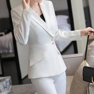 White blazer cheap set