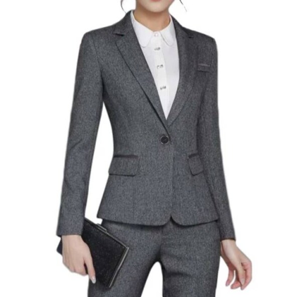 Womens grey wedding sales suits
