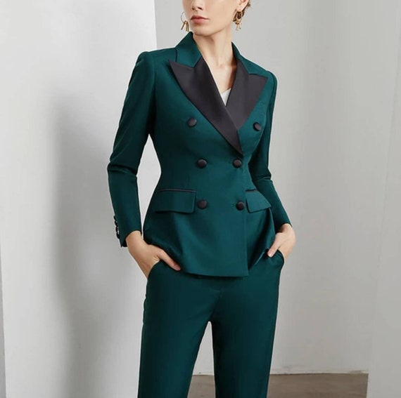 Green Suit for Women/two Piece Suit/top/womens Suit/womens Suit Set/wedding  Suit/ Womens Coats Suit Set -  Canada