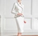 White suit for women/two piece suit/top/Womens suit/Womens Suit Set/Wedding Suit/ Women’s Coats Suit Set 