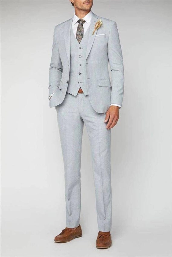 Light Grey Suits for Men, Men Suit 3 Piece, Bespoke for Men, One Button  Suits, Dinner Suits, Wedding Groom Suits, Slim Fit Suits -  Canada