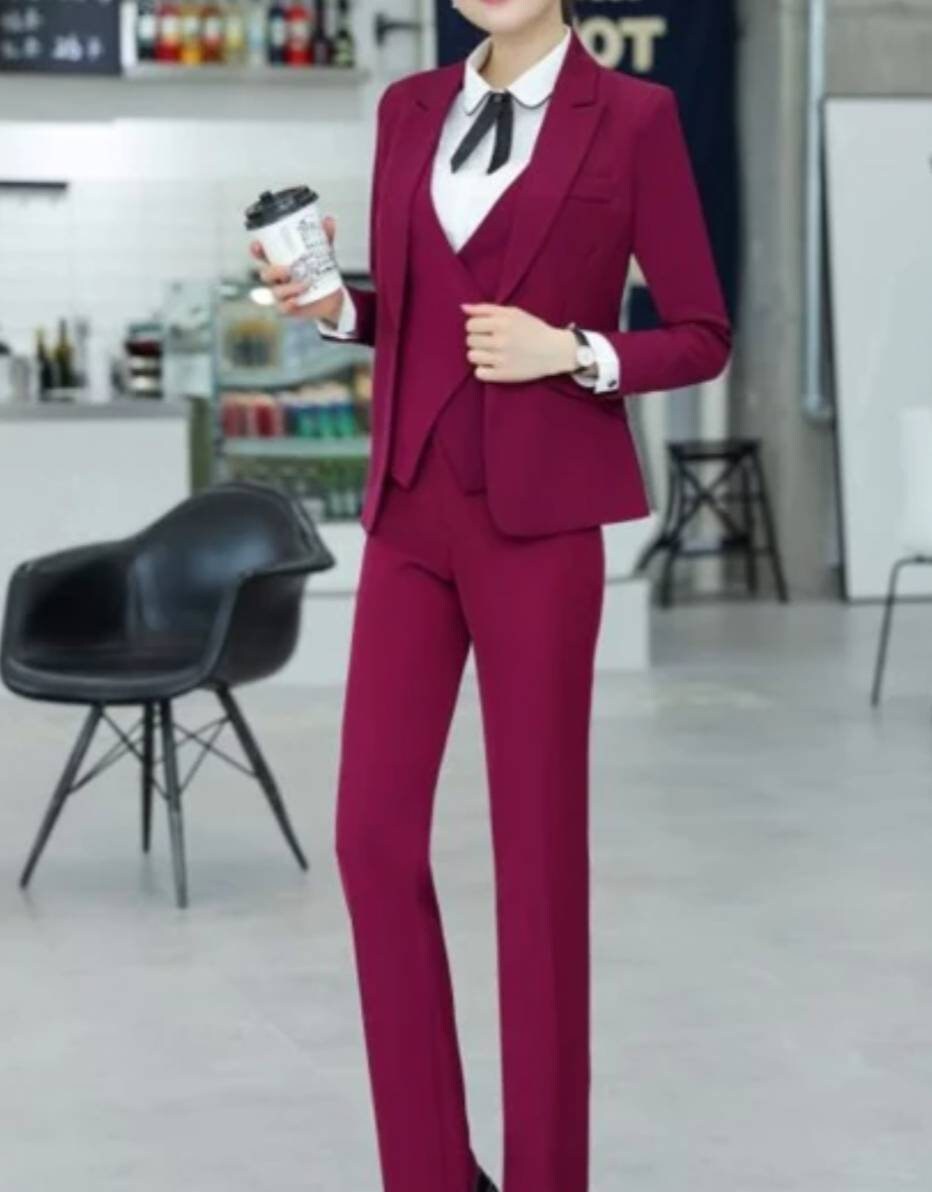 Net Embroidery Pant Style Suit In Wine Colour - SM1640567