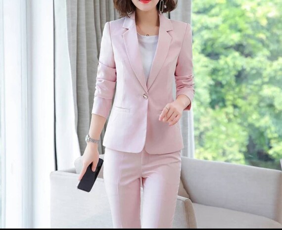 Pink Suit for Women/two Piece Suit/top/womens Suit/womens Suit Set/wedding  Suit/ Womens Coats Suit Set -  Canada