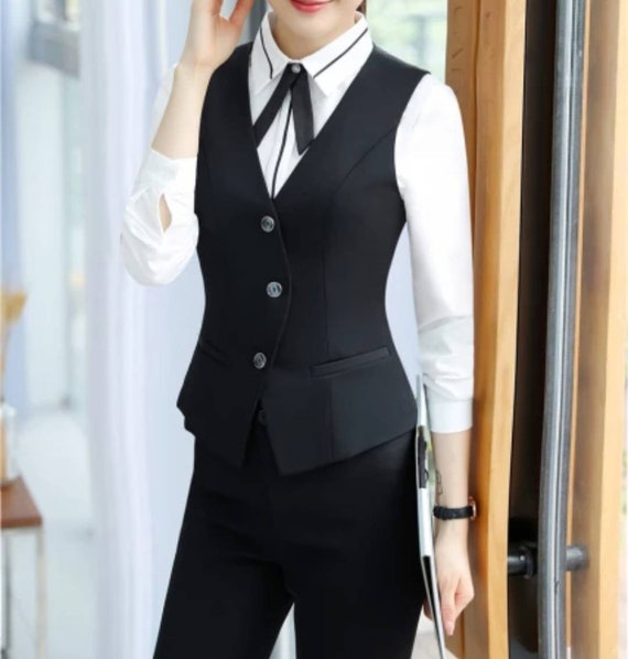 Black Suit for Women/three Piece Suit/top/womens Suit/womens Suit  Set/wedding Suit/ Womens Coats Suit Set -  Norway