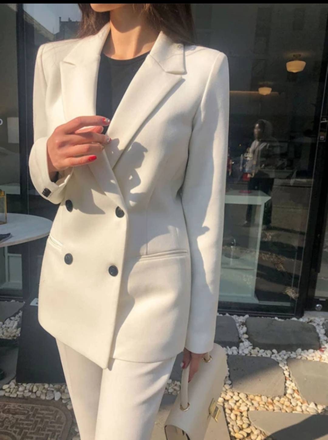 White Suit for Women/two Piece Suit/top/womens Suit/womens - Etsy