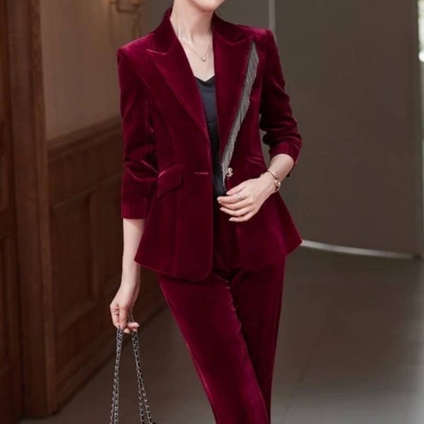 Velvet Suit Etsy