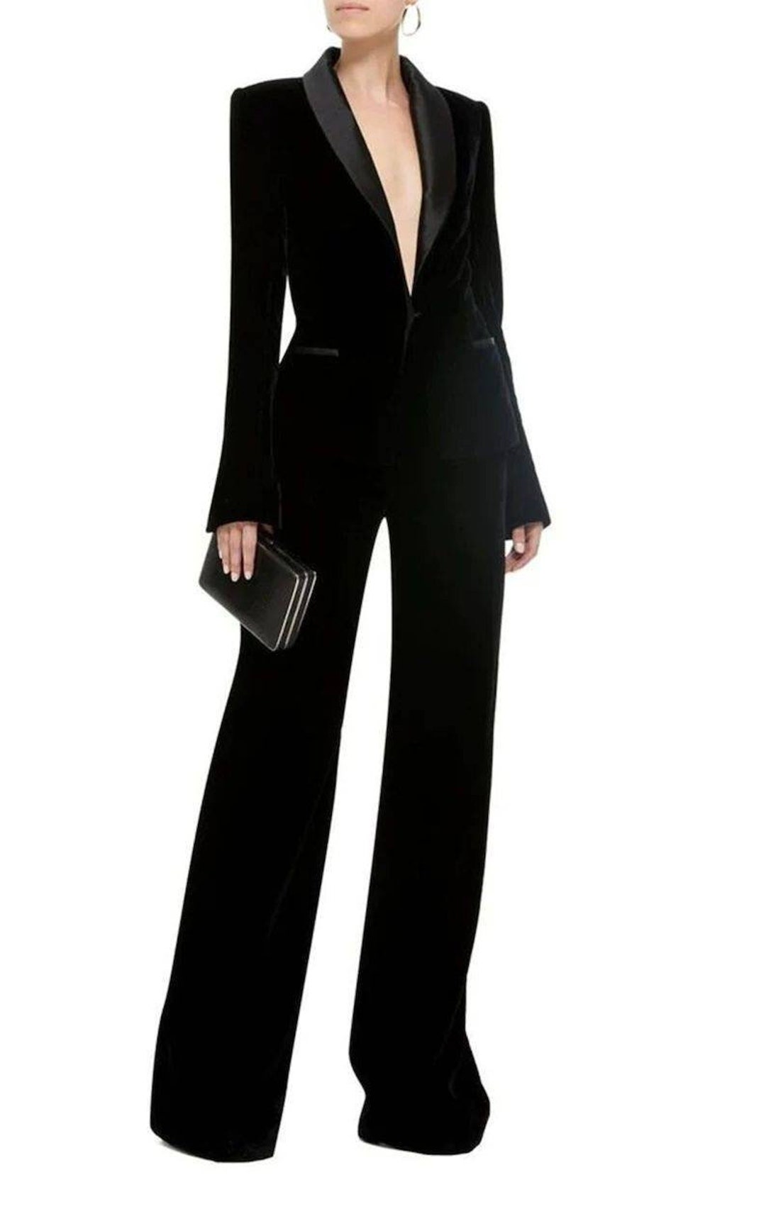 Black Velvet Suit for Women/two Piece Suit/top/womens Suit/womens Suit ...