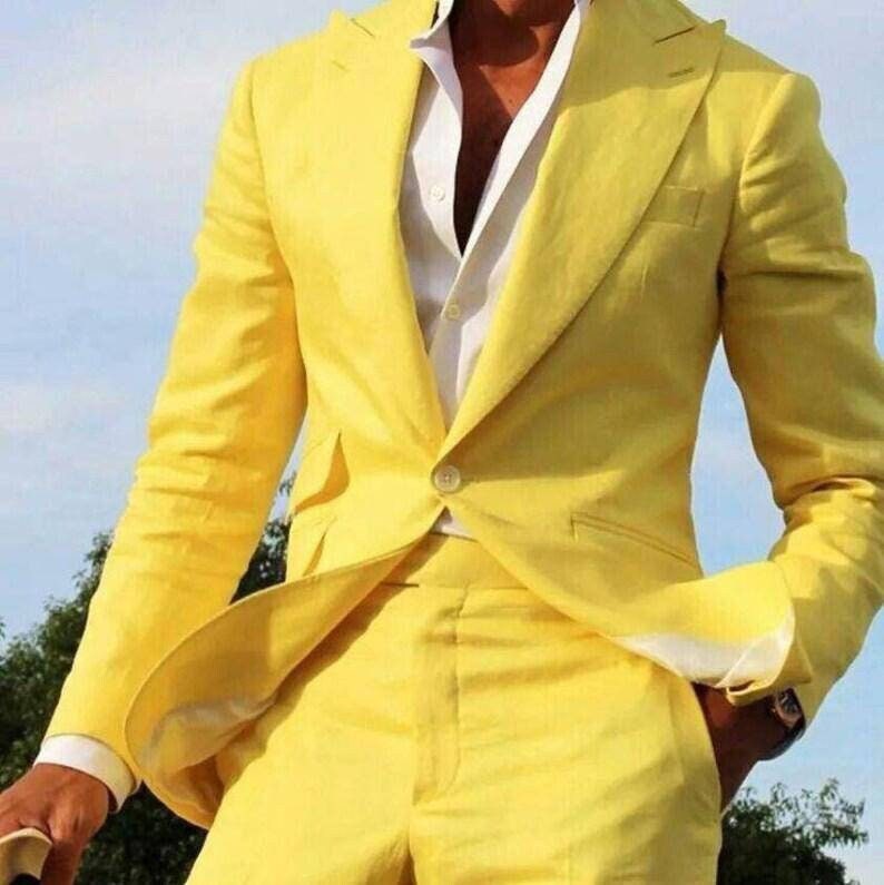 Yellow Suit - 2,745 For Sale on 1stDibs  yell0w suit, yellow suit jacket,  yell0w.suit