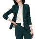 Green suit for women/two piece suit/top/Womens suit/Womens Suit Set/Wedding Suit/ Women’s Coats Suit Set 